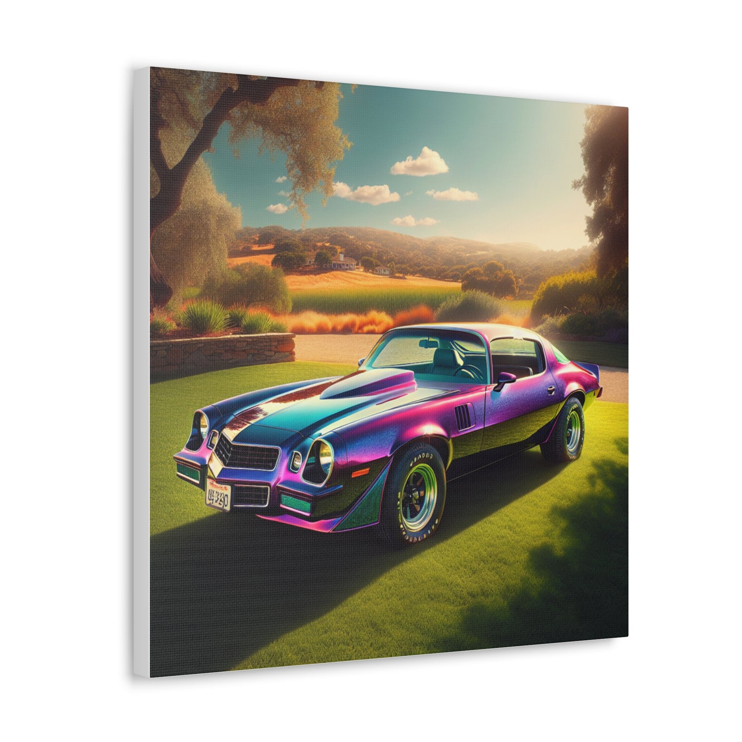 1979 Camaro Purple -- Canvas Gallery Wraps