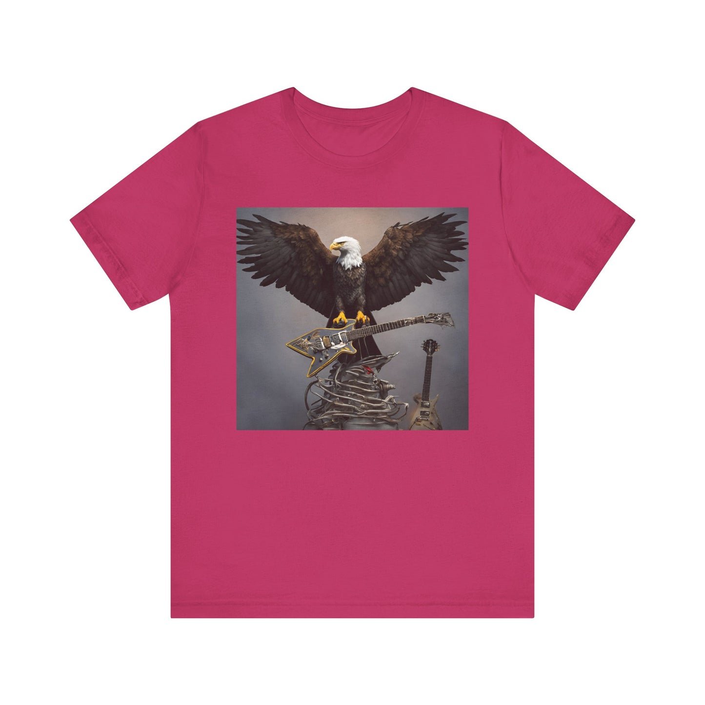 Eagle on the Rock--Pose--Unisex Jersey Short Sleeve Tee