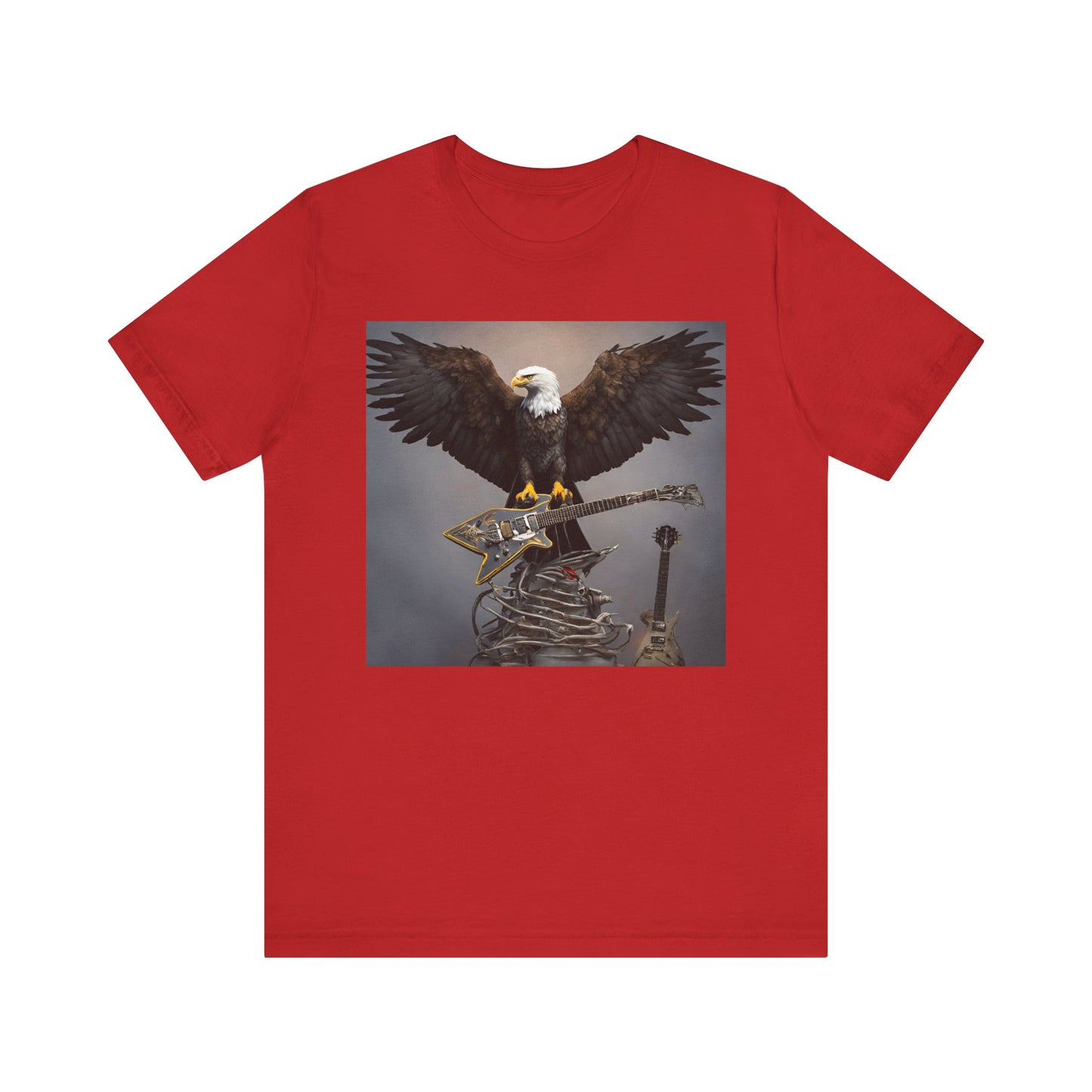 Eagle on the Rock--Pose--Unisex Jersey Short Sleeve Tee
