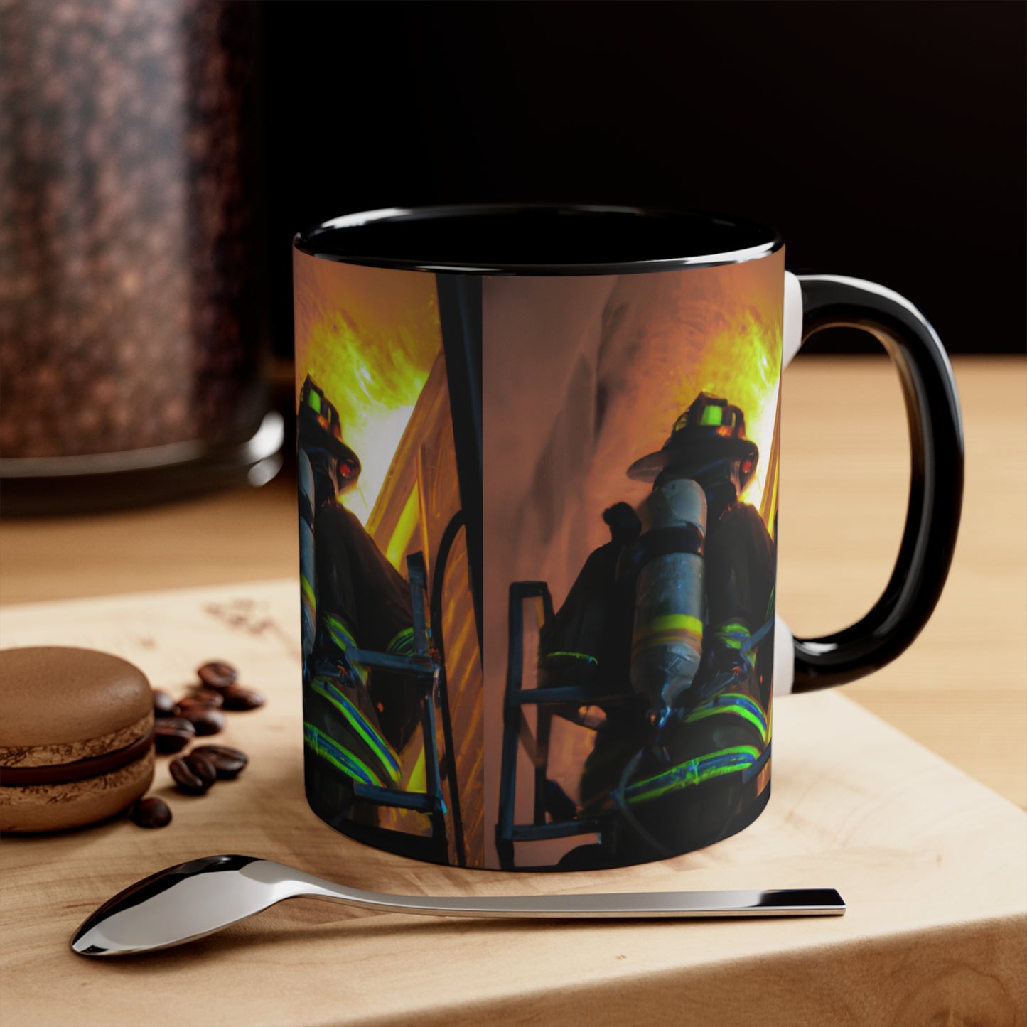 Firefighter--Accent Coffee Mug, 11oz
