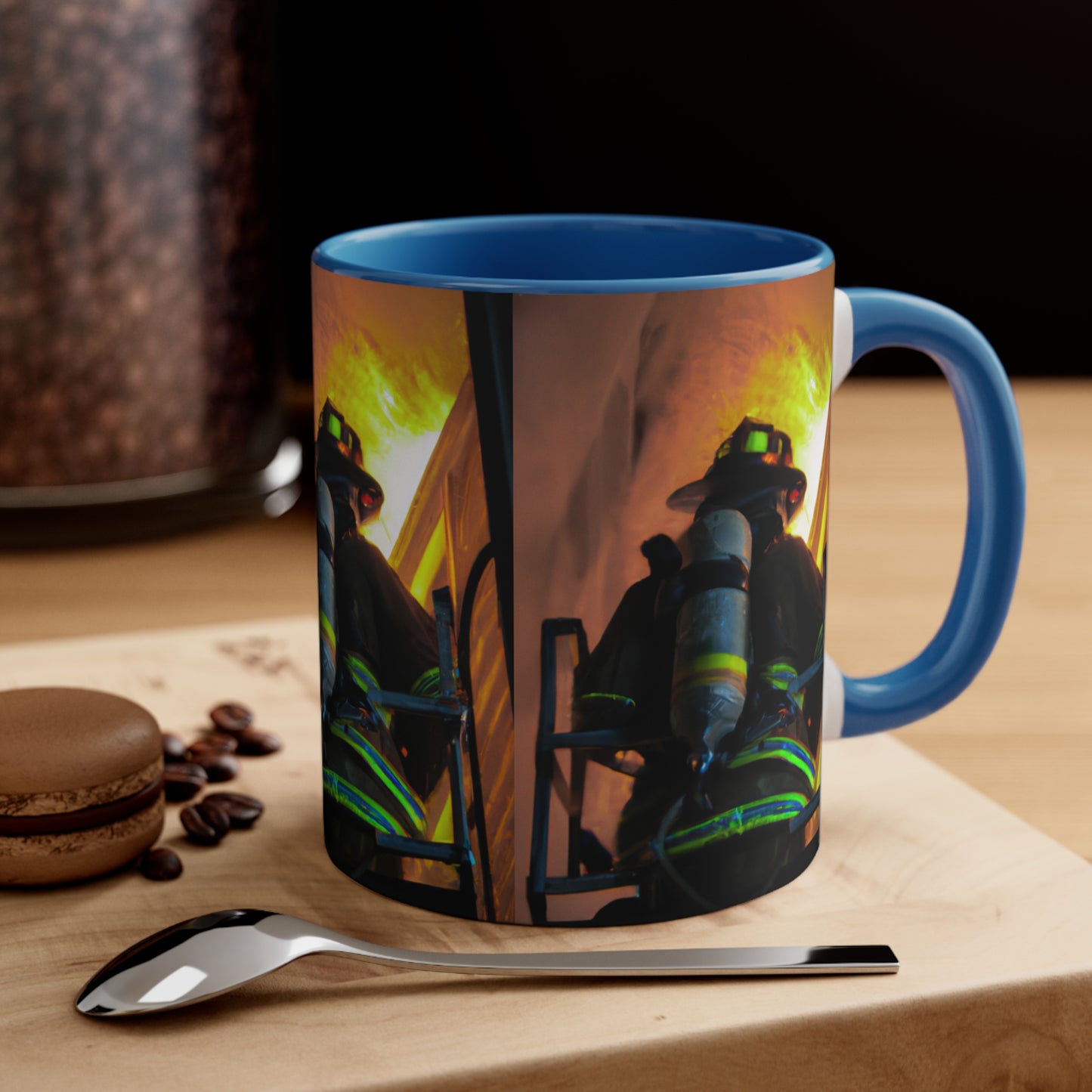 Firefighter--Accent Coffee Mug, 11oz