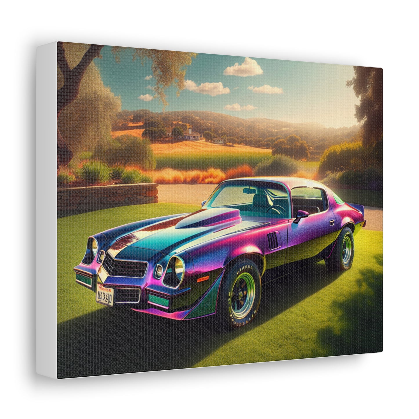 1979 Camaro Purple -- Canvas Gallery Wraps
