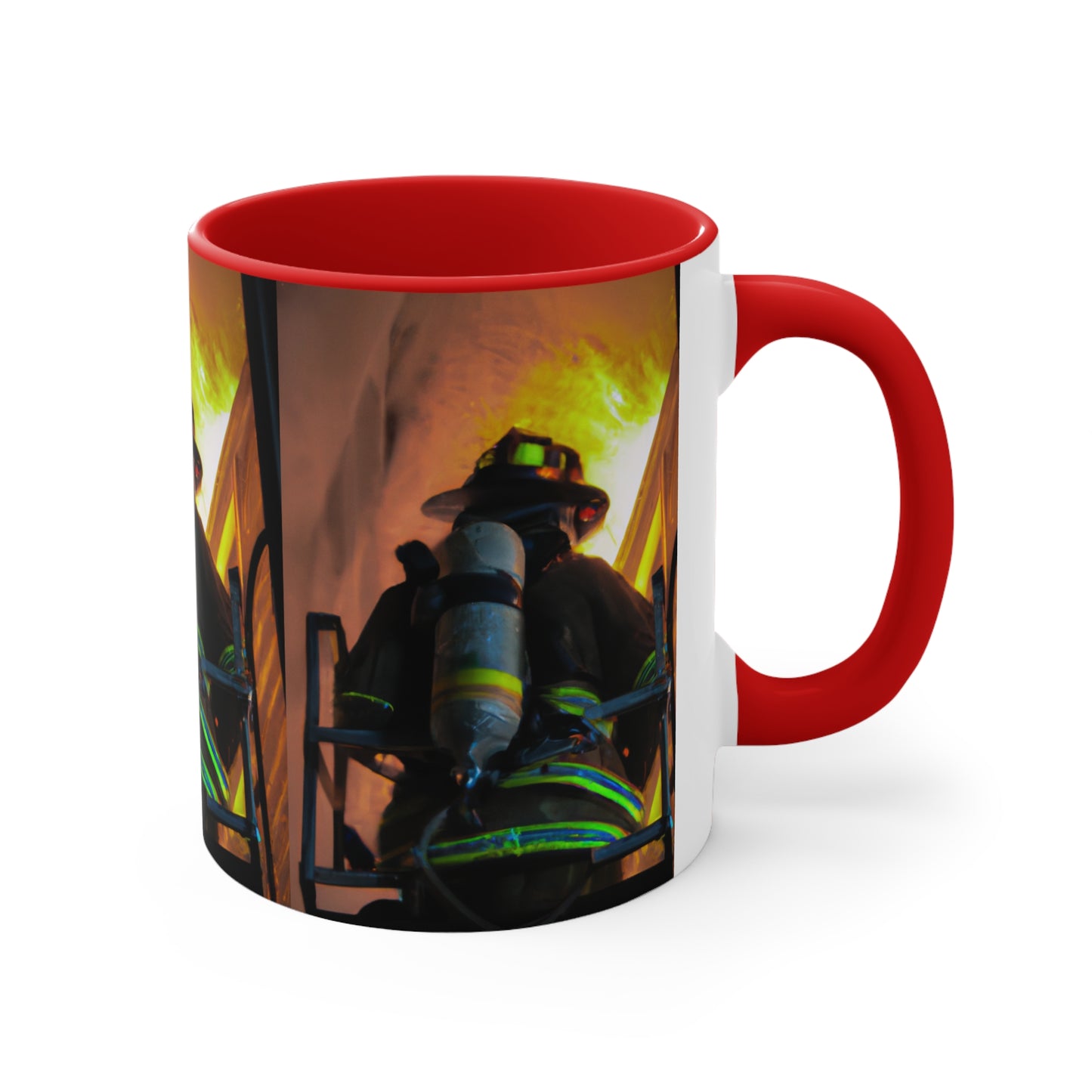 Firefighter--Accent Coffee Mug, 11oz