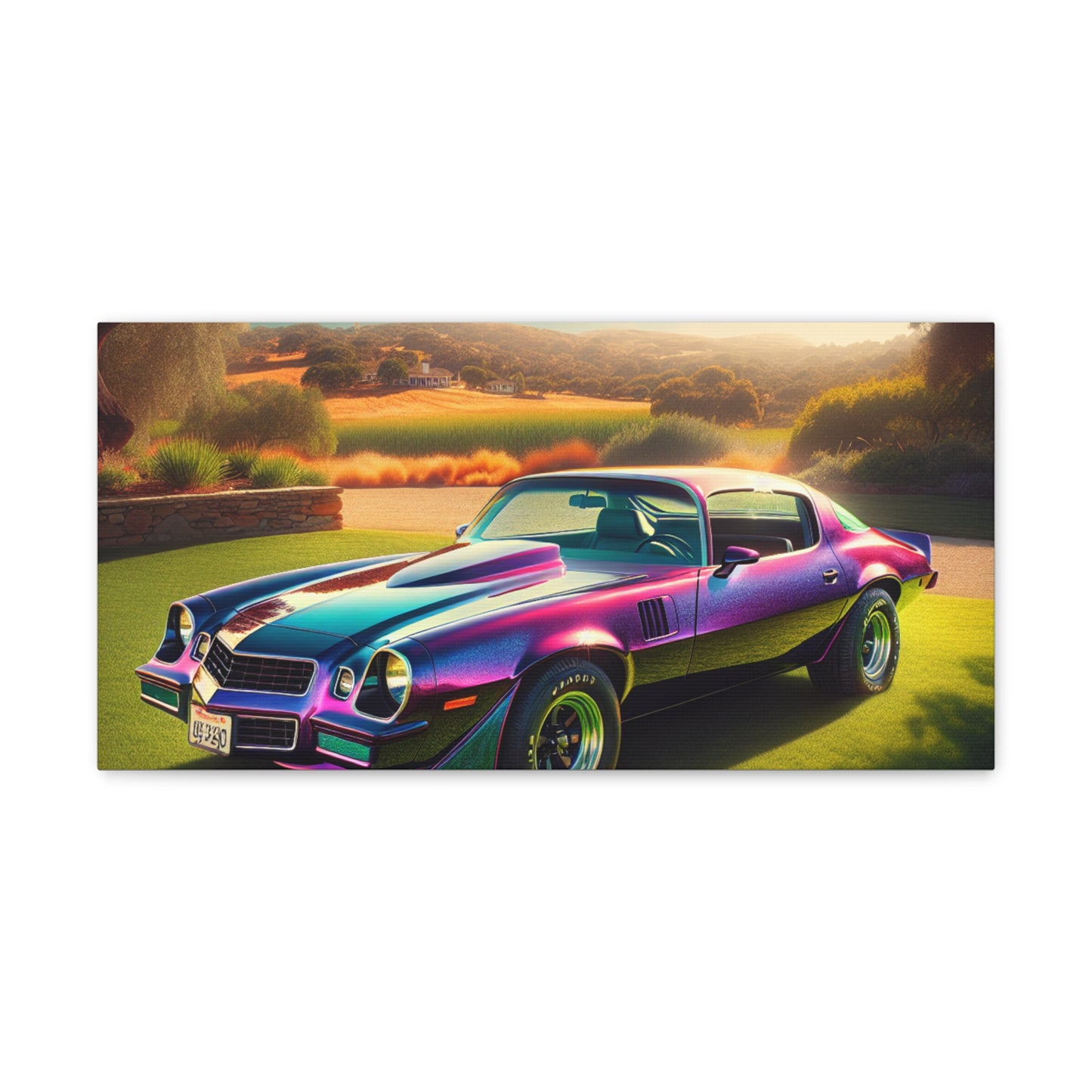 1979 Camaro Purple -- Canvas Gallery Wraps