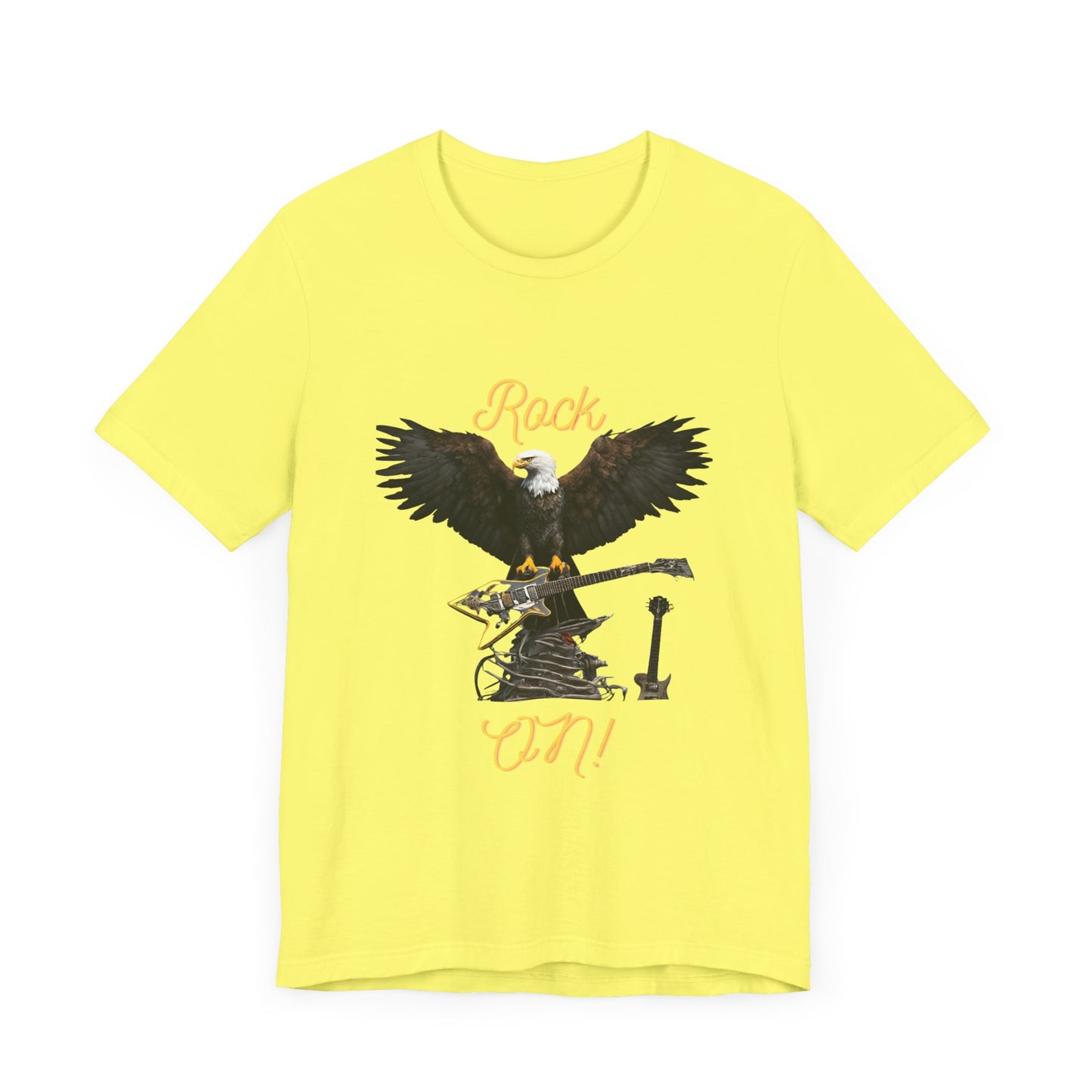 Rock On Eagle--Unisex Jersey Short Sleeve Tee