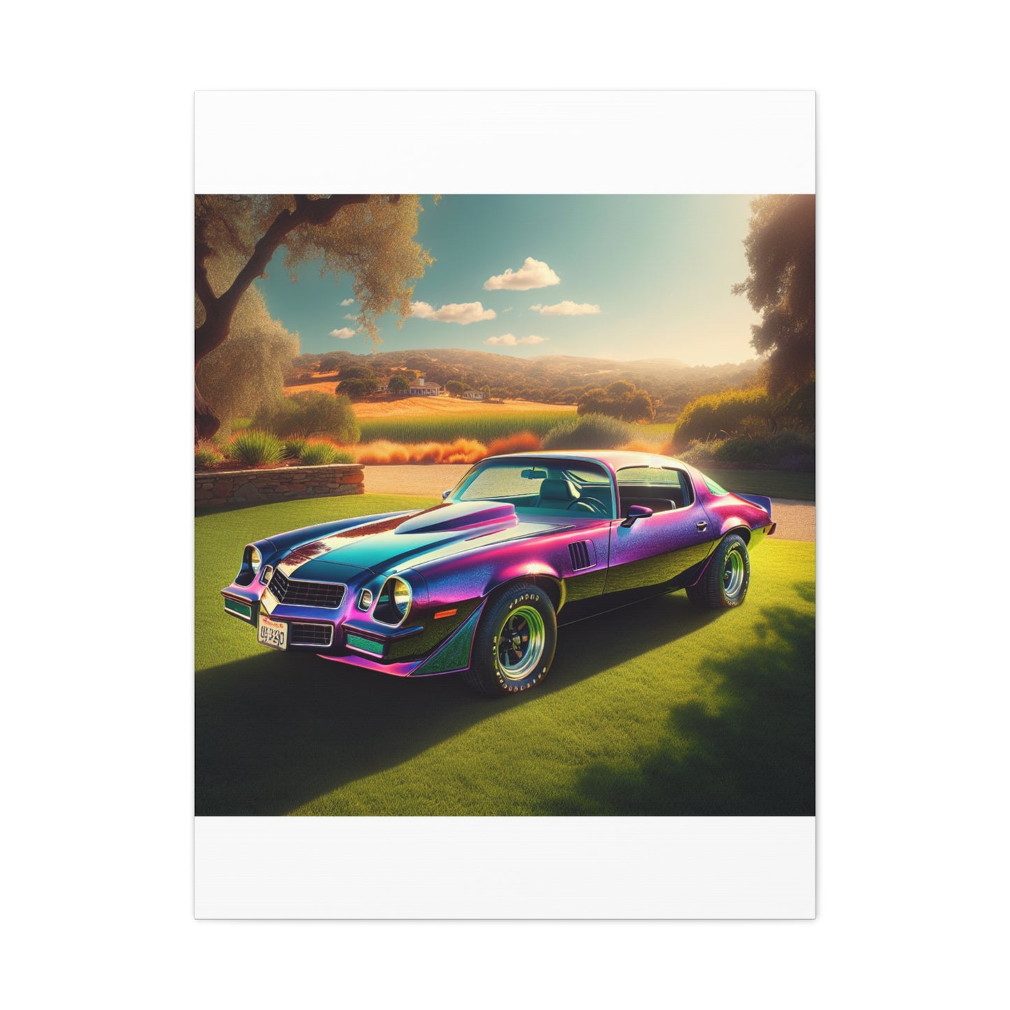 1979 Camaro Purple -- Canvas Gallery Wraps