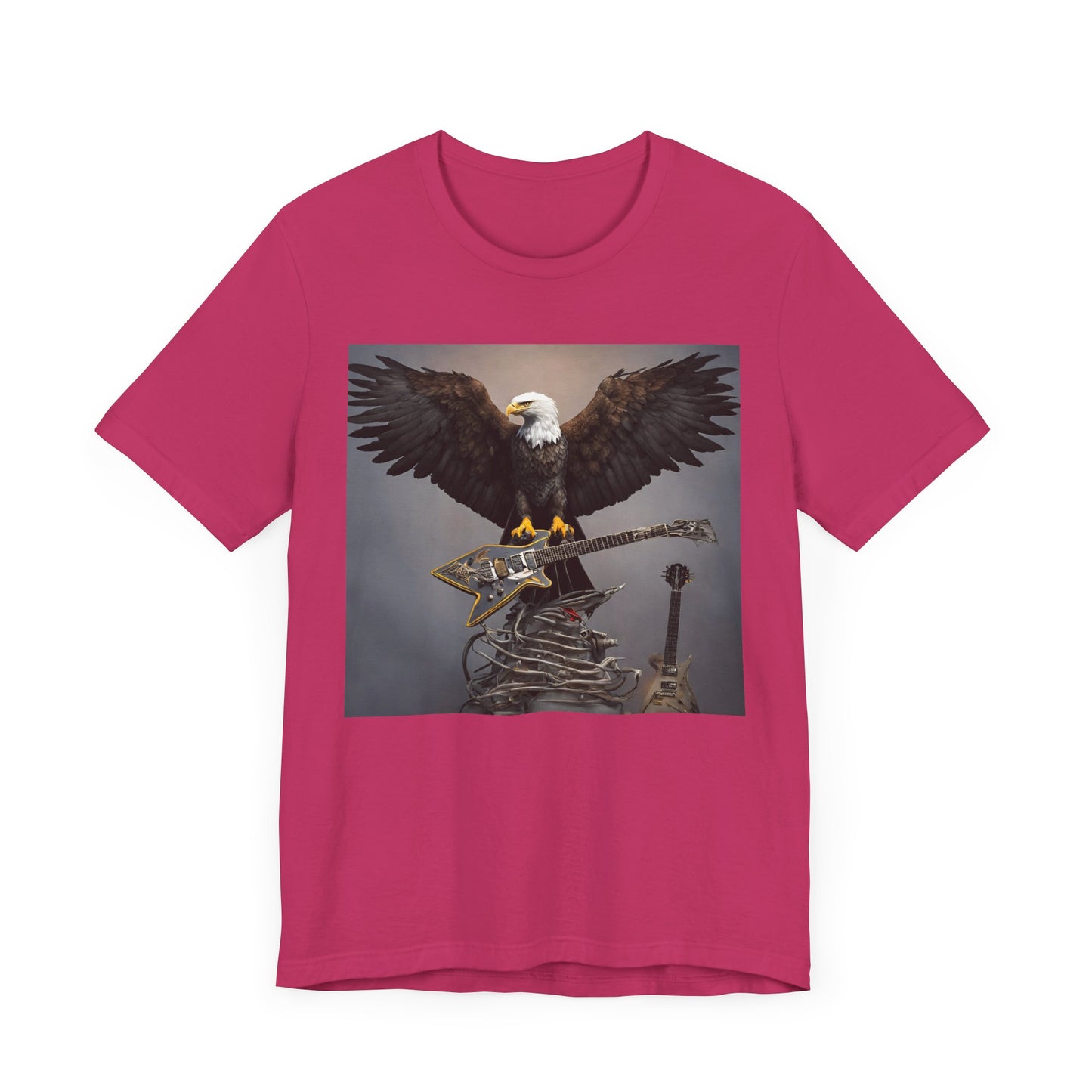 Eagle on the Rock--Pose--Unisex Jersey Short Sleeve Tee